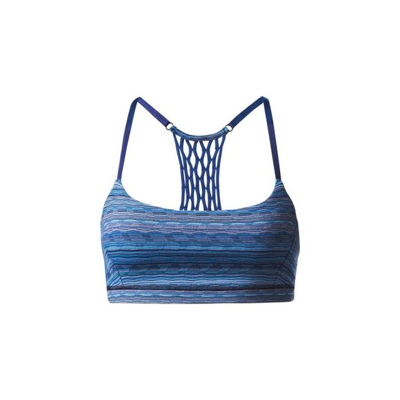 Lululemon True Self II Boho Macrame Racerback Sports Bra Blue 8 - Picture 3 of 8